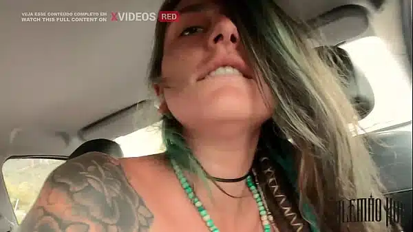 Adrenalina pura, sexo no carro com Dread Hot em publico!