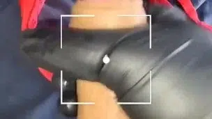 BIG COCK Jerk Off and Cumming on my red Lace Pantie !