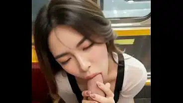 Collection Blowjob from inexperienced Asian AI, attempting oral sex for the first time with AI