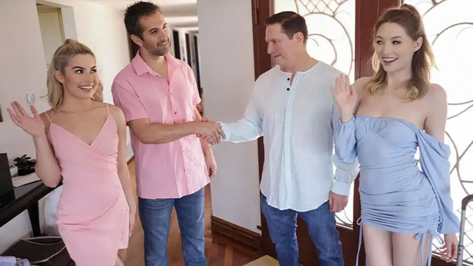 Creepy Stepdads Get Blowjobs from Their Stepdaughters While On Vacation