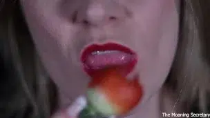 Eating lunch… and dick