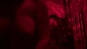 Fucking in the red room until she cums!