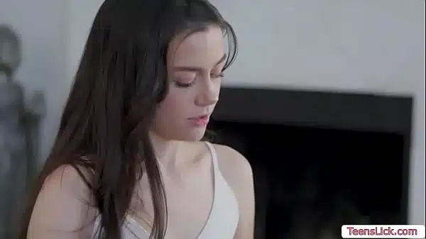 Scissor sex with my horny new babysitter