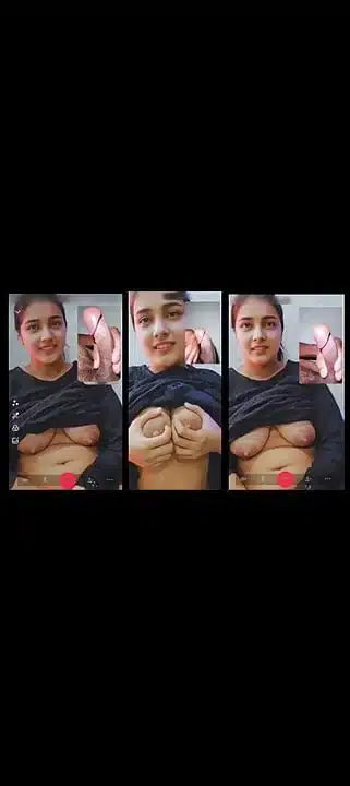 Stepsister Video Call sex chat, Beautiful big tits showing her Stepbrother viral xxx video