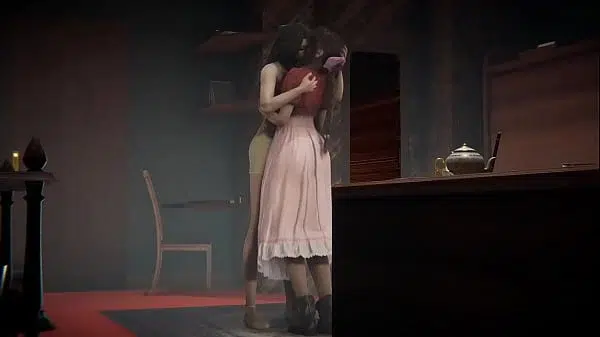 Final fantasy Rinoa x Aerith threesome bisexual