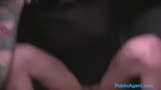 Public Agent French tourist fucked in public stairwell