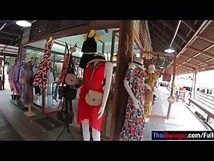 Zipline fun and hot sex at home after for a Thai European couple