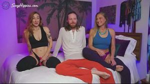 First Threesome With Zoe By The River