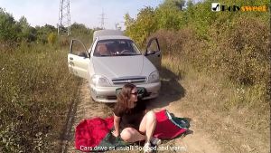 PUBLIC MASTURBATION – I WAS CAUGHT BY A CAR IN THE BEGINNING OF THE VIDEO)