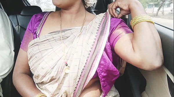 Indian aunty and son in law car long drive for sex. Telugu dirty talks.
