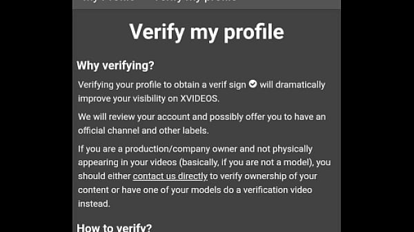 Verification video
