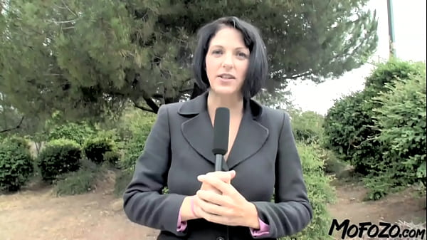 MOFOZO.com – Black Haired Reporter Was Fucked By Arnold Schwarzenpecker